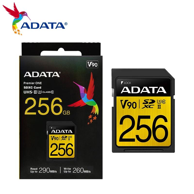 ī޶  ADATA SD ī, U3 ޸ ī, UHS-II Ŭ 10 Ʈ HD, 4K, 8K ̾  SDXC ī, V90, 64GB, 128GB, 256GB, 100%